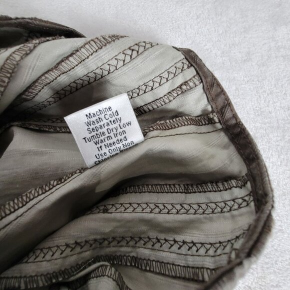 CAbi Womens Palapa Driftwood Skirt Size 12 Brown A-Line Flared Hem New #956 - Picture 7 of 10